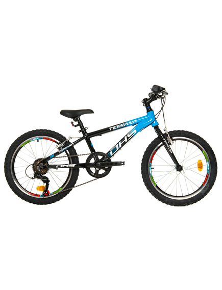 Bicicleta Copii Dhs Terrana 2023 - 20 Inch, Negru/Albastru