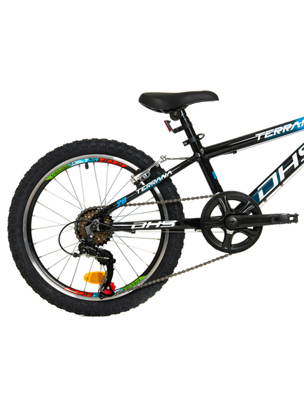 Bicicleta Copii Dhs Terrana 2023 - 20 Inch, Negru/Albastru
