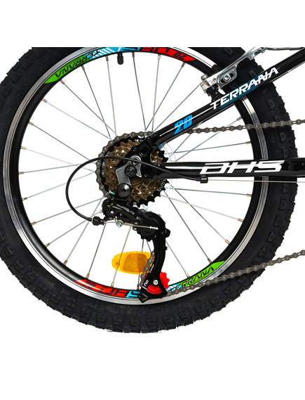 Bicicleta Copii Dhs Terrana 2023 - 20 Inch, Negru/Albastru