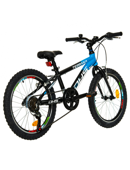 Bicicleta Copii Dhs Terrana 2023 - 20 Inch, Negru/Albastru