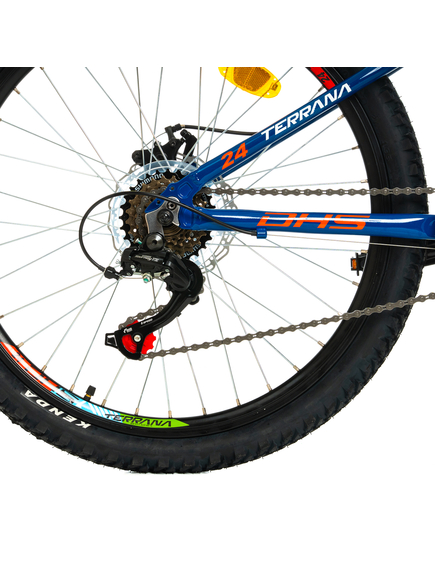 Bicicleta Copii Dhs Terrana 2423 - 24 Inch, Albastru/Rosu Bicicleta Copii Dhs Terrana 2423 - 24 Inch, Albastru/Rosu