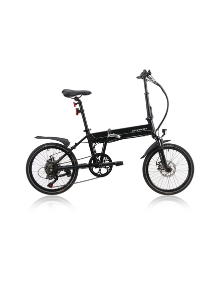 Bicicleta Electrica Pliabila Devron 20201 - 20 inch, S, Negru