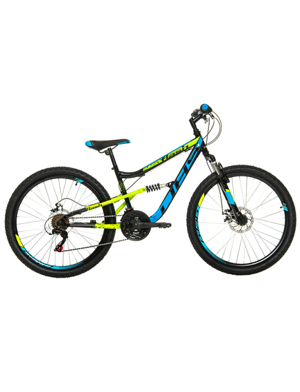 Bicicleta Full suspension DHS Flash - 26 Inch, Negru