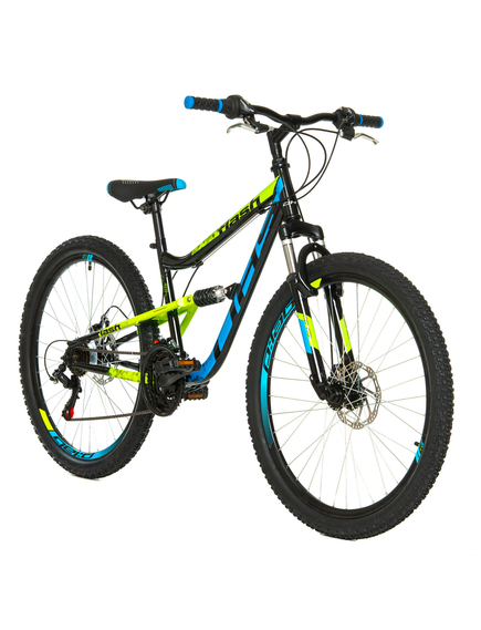 Bicicleta Full suspension DHS Flash - 26 Inch, Negru