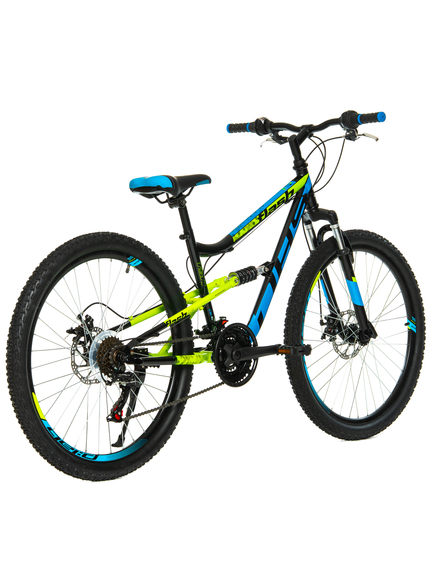 Bicicleta Full suspension DHS Flash - 26 Inch, Negru