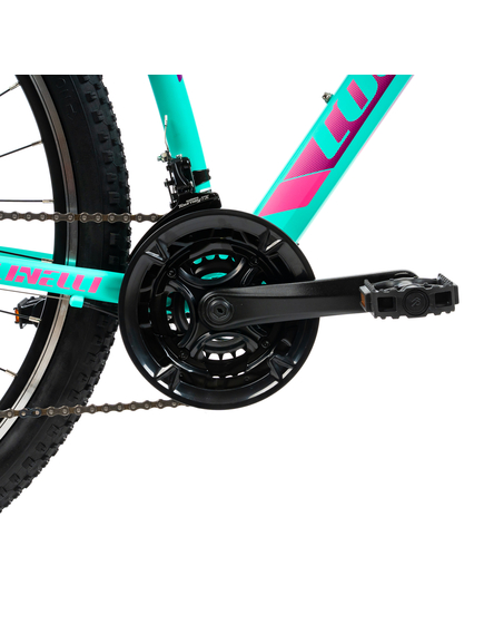 Bicicleta MTB Colinelli COL22, Marimea M, 29 inch, Turcoaz, Schimbator Shimano, 21 Viteze, Cadru Aluminiu, Frane V - Brake