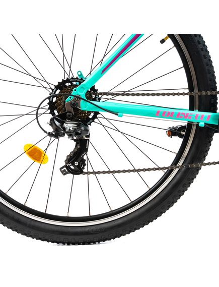 Bicicleta MTB Colinelli COL22, Marimea M, 29 inch, Turcoaz, Schimbator Shimano, 21 Viteze, Cadru Aluminiu, Frane V - Brake