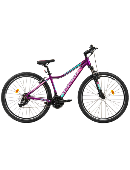 Bicicleta MTB Colinelli COL22, Marimea M, 29 inch, Violet, Schimbator Shimano, 21 Viteze, Cadru Aluminiu, Frane V - Brake