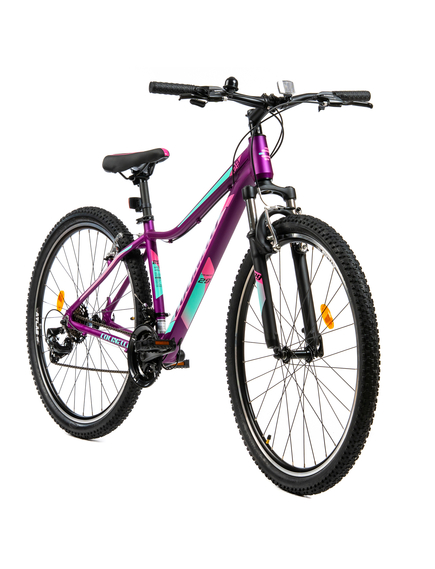 Bicicleta MTB Colinelli COL22, Marimea S, 29 inch, Violet, Schimbator Shimano, 21 Viteze, Cadru Aluminiu, Frane V - Brake