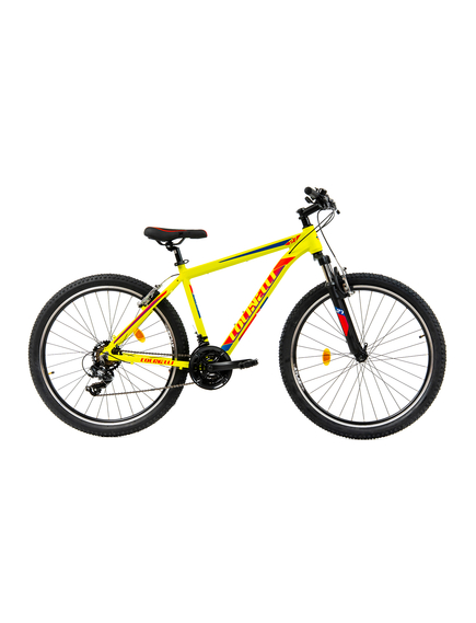 Bicicleta MTB Colinelli COL23, Marimea M, 27.5 inch, Galben, Schimbator Shimano ST-EF500, 21 Viteze, Cadru Aluminiu, Frane V - Brake