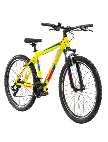 Bicicleta MTB Colinelli COL23, Marimea M, 27.5 inch, Galben, Schimbator Shimano ST-EF500, 21 Viteze, Cadru Aluminiu, Frane V - Brake