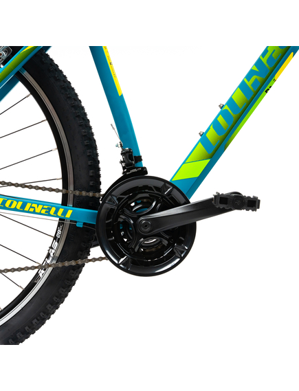 Bicicleta MTB Colinelli COL23, Marimea M, 29 inch, Verde, Schimbator Shimano ST-EF500, 21 Viteze, Cadru Aluminiu, Frane V - Brake