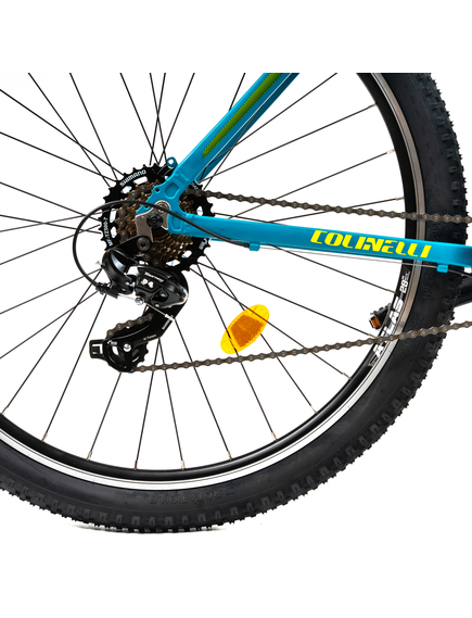 Bicicleta MTB Colinelli COL23, Marimea M, 29 inch, Verde, Schimbator Shimano ST-EF500, 21 Viteze, Cadru Aluminiu, Frane V - Brake