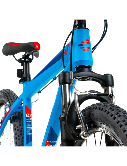 Bicicleta MTB Colinelli COL23, Marimea S, 27.5 inch, Albastru, Schimbator Shimano ST-EF500, 21 Viteze, Cadru Aluminiu, Frane V - Brake