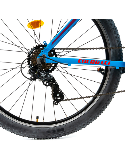 Bicicleta MTB Colinelli COL23, Marimea S, 27.5 inch, Albastru, Schimbator Shimano ST-EF500, 21 Viteze, Cadru Aluminiu, Frane V - Brake