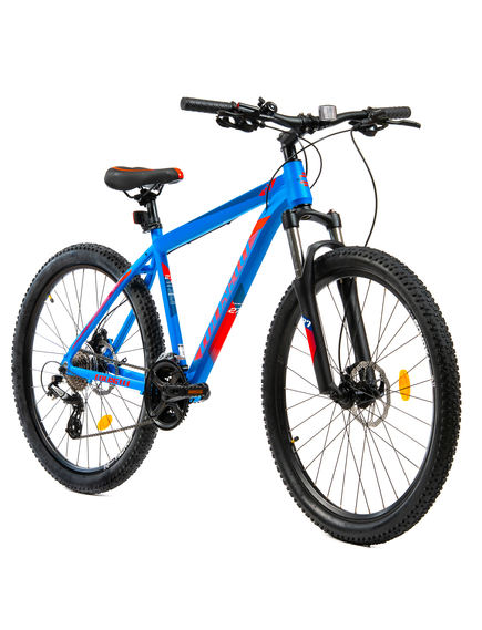 Bicicleta MTB Colinelli COL27, Marimea M, 27.5 inch, Albastru, Schimbator Shimano Altus, 24 Viteze, Cadru Aluminiu, Frane pe Disc