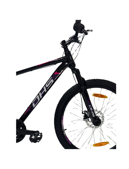 Bicicleta Mtb Dhs 2605 - 26 inch, M, Negru/Violet