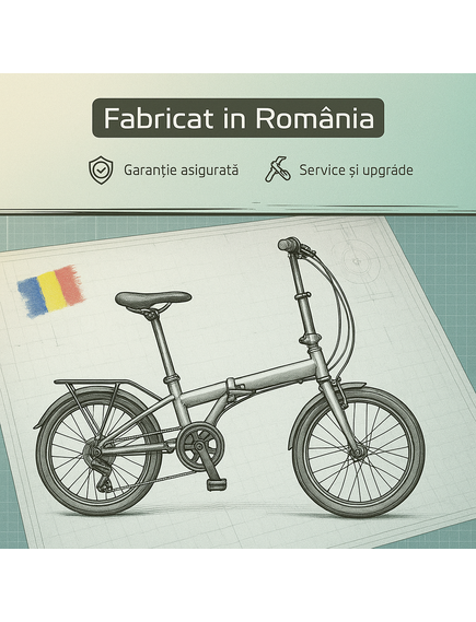 Bicicleta Pliabila DHS 16010 - 16 inch, Alb
