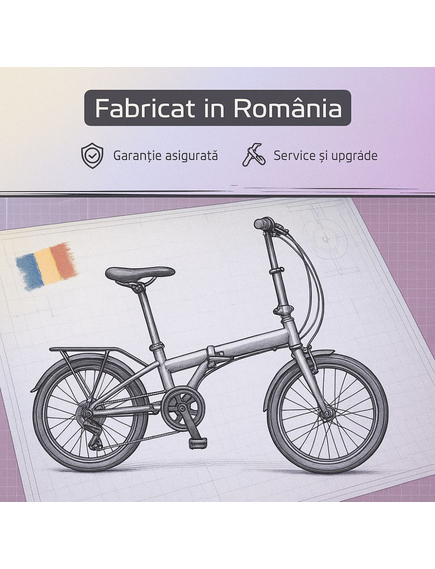 Bicicleta Pliabila Devron 16010 - 16 inch, Alb