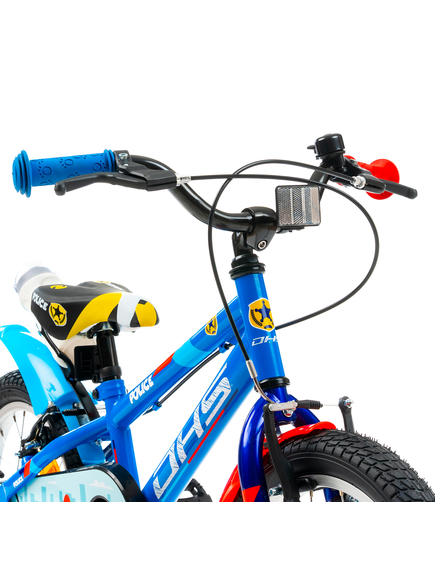 Bicicleta Copii DHS Police - 16 Inch, Albastru