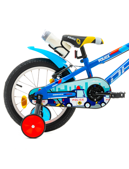 Bicicleta Copii DHS Police - 16 Inch, Albastru