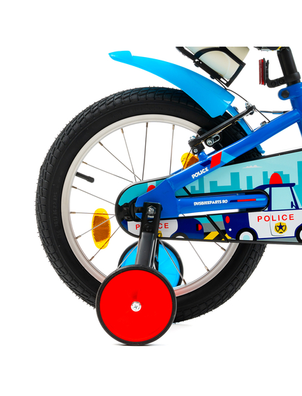 Bicicleta Copii DHS Police - 16 Inch, Albastru