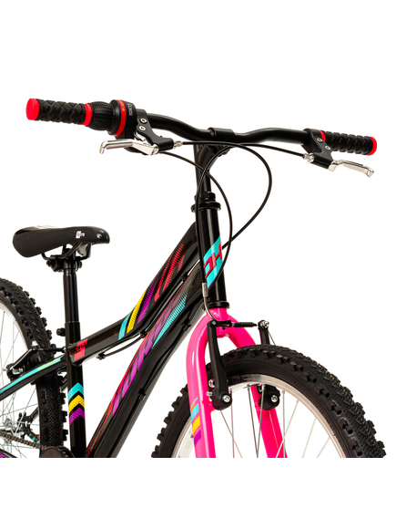 Bicicleta Copii DHS Turbo - 24 Inch, Negru-Roz Bicicleta Copii DHS Turbo - 24 Inch, Negru-Roz