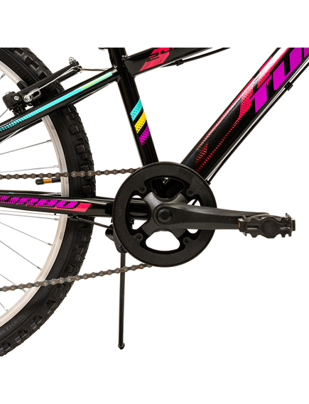 Bicicleta Copii DHS Turbo - 24 Inch, Negru-Roz Bicicleta Copii DHS Turbo - 24 Inch, Negru-Roz