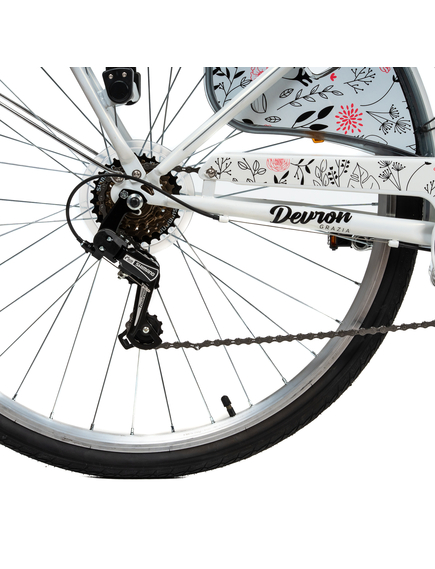 Bicicleta Oras Devron Grazia 6S - 28 Inch, L, Alb Bicicleta Oras Devron Grazia 6S - 28 Inch, L, Alb