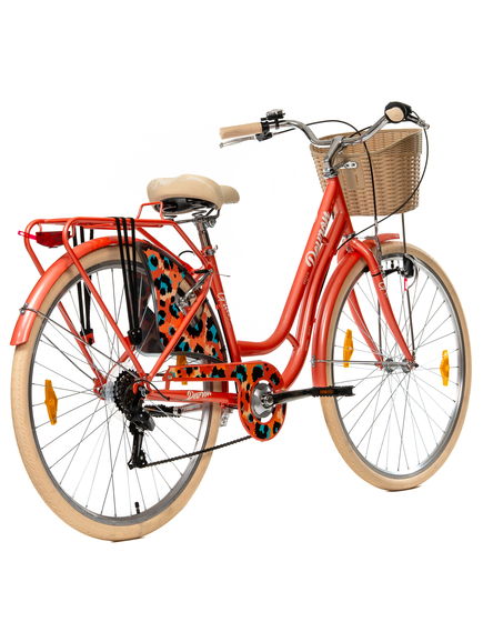 Bicicleta Oras Devron Grazia 6S - 28 Inch, L, Portocaliu Bicicleta Oras Devron Grazia 6S - 28 Inch, L, Portocaliu