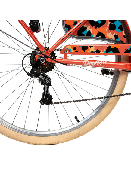 Bicicleta Oras Devron Grazia 6S - 28 Inch, L, Portocaliu Bicicleta Oras Devron Grazia 6S - 28 Inch, L, Portocaliu