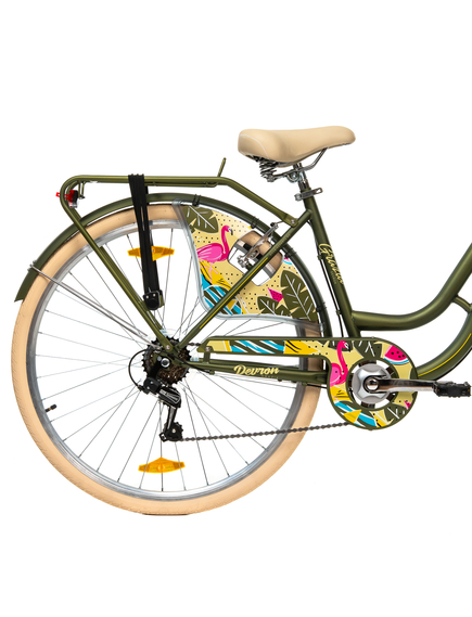 Bicicleta Oras Devron Grazia 6S - 28 Inch, L, Verde