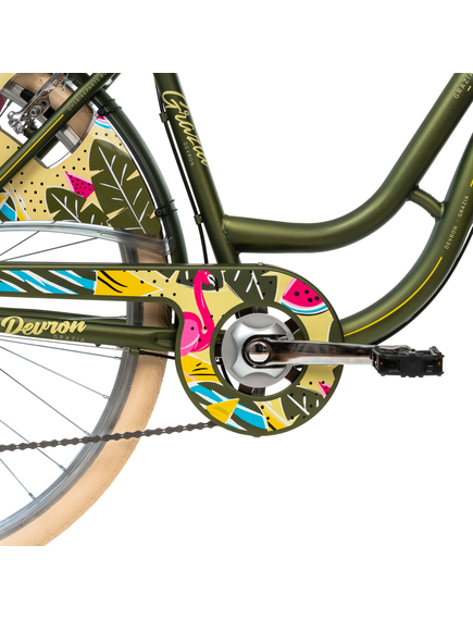 Bicicleta Oras Devron Grazia 6S - 28 Inch, L, Verde