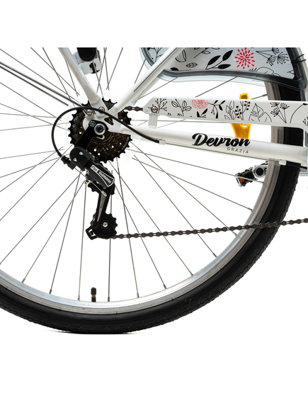 Bicicleta Oras Devron Grazia 6S - 28 Inch, M, Alb Bicicleta Oras Devron Grazia 6S - 28 Inch, M, Alb