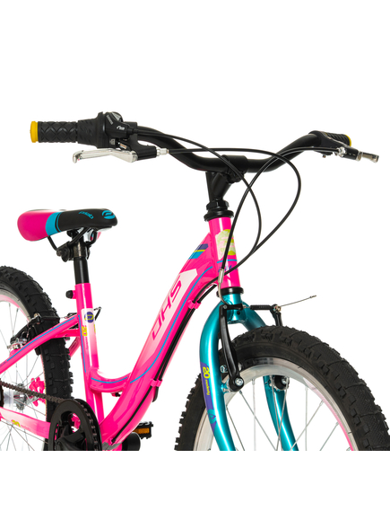 Bicicleta Copii DHS Modesty - 24 Inch, Roz