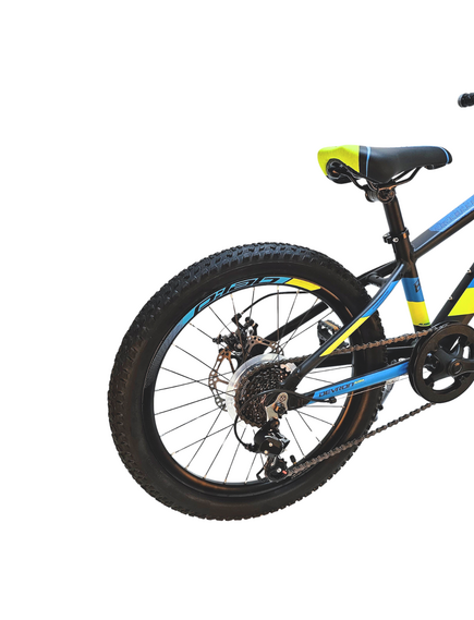 Bicicleta Copii Devron Alaska - 20 Inch, Negru-Albastru