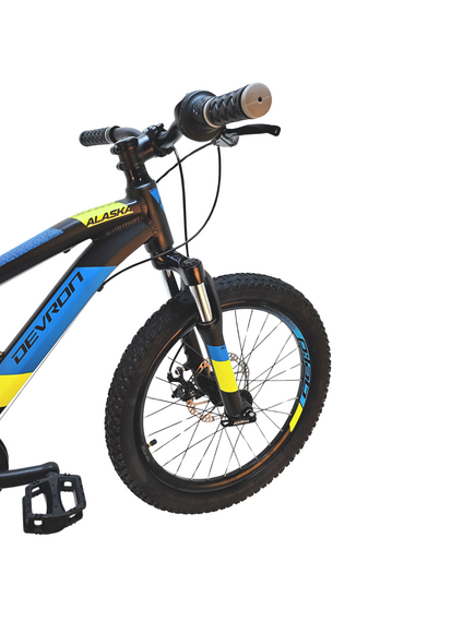 Bicicleta Copii Devron Alaska - 20 Inch, Negru-Albastru