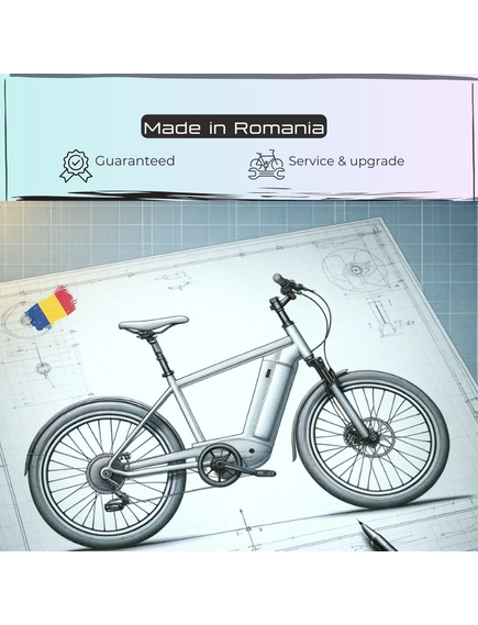 Bicicleta Electrica Corwin 28426 - 28 Inch, motor central, L, Albastru