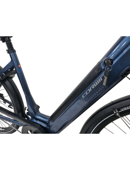 Bicicleta Electrica Corwin 28426 - 28 Inch, motor central, XL, Albastru