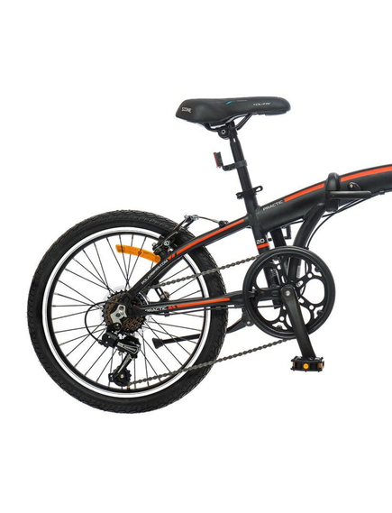 Bicicleta Pliabila Polar Practic 20 - 20 Inch, Negru-Rosu