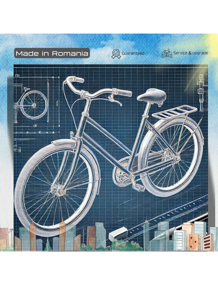 Bicicleta Trekking Kreidler LD - 28 Inch, L, Negru