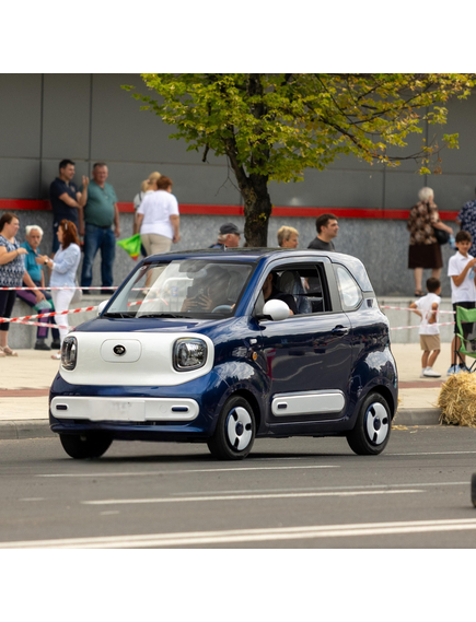 Masina electrica Aigo M1 urbana - autonomie 180 km, 4 locuri, permis B1, Albastru
