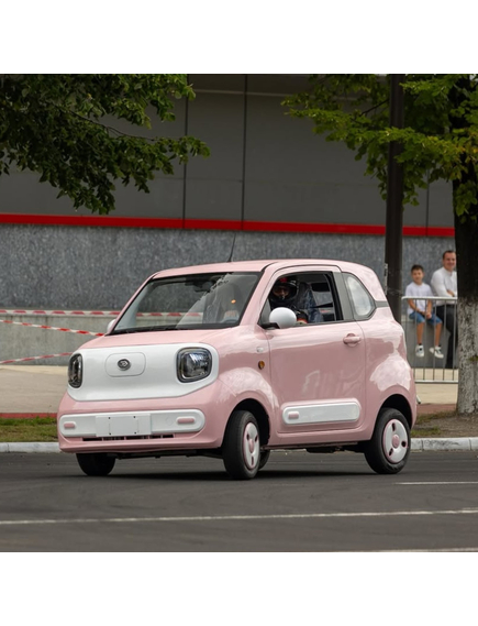 Masina electrica Aigo M1 urbana - autonomie 180 km, 4 locuri, permis B1, Roz