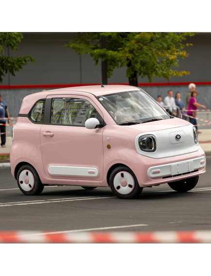 Masina electrica Aigo M1 urbana - autonomie 180 km, 4 locuri, permis B1, Roz