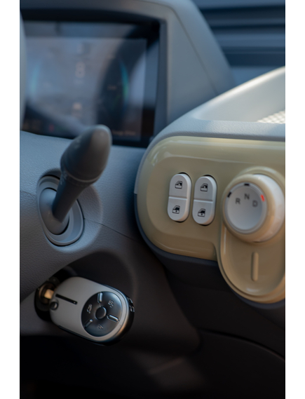 Masina electrica Aigo M1 urbana - autonomie 180 km, 4 locuri, permis B1, Roz