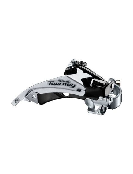 Schimbator fata 3x6/7 viteze Shimano Tourney AFDTY500TSM6, 42T, Top Swing, argintiu