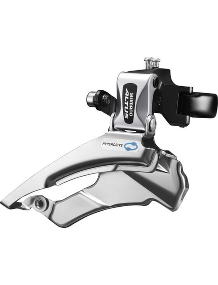 Schimbator fata 3x7/8 viteze Shimano Altus AFDM313L6, 42/48T, Down-Swing, Dual-Pull, argintiu