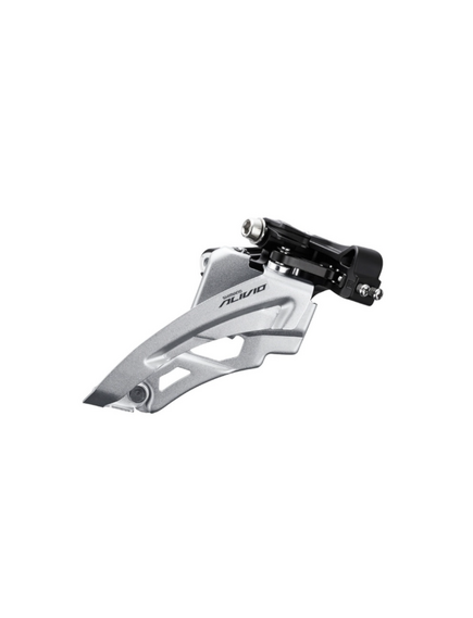 Schimbator fata 3x9 viteze Shimano Alivio AFDM3100MM6, Side Swing, Front-Pull, argintiu