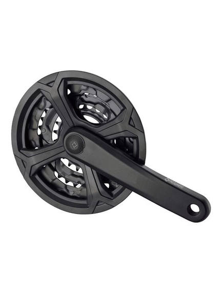 Angrenaj TC CN02, 22/32/42T, brate 175 mm, cu aparatoare lant, negru