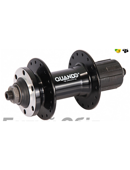 Butuc spate KT K68R, aluminiu, 32H, 135 mm, caseta 8/9 viteze, prindere disc, eliberare rapida, negru